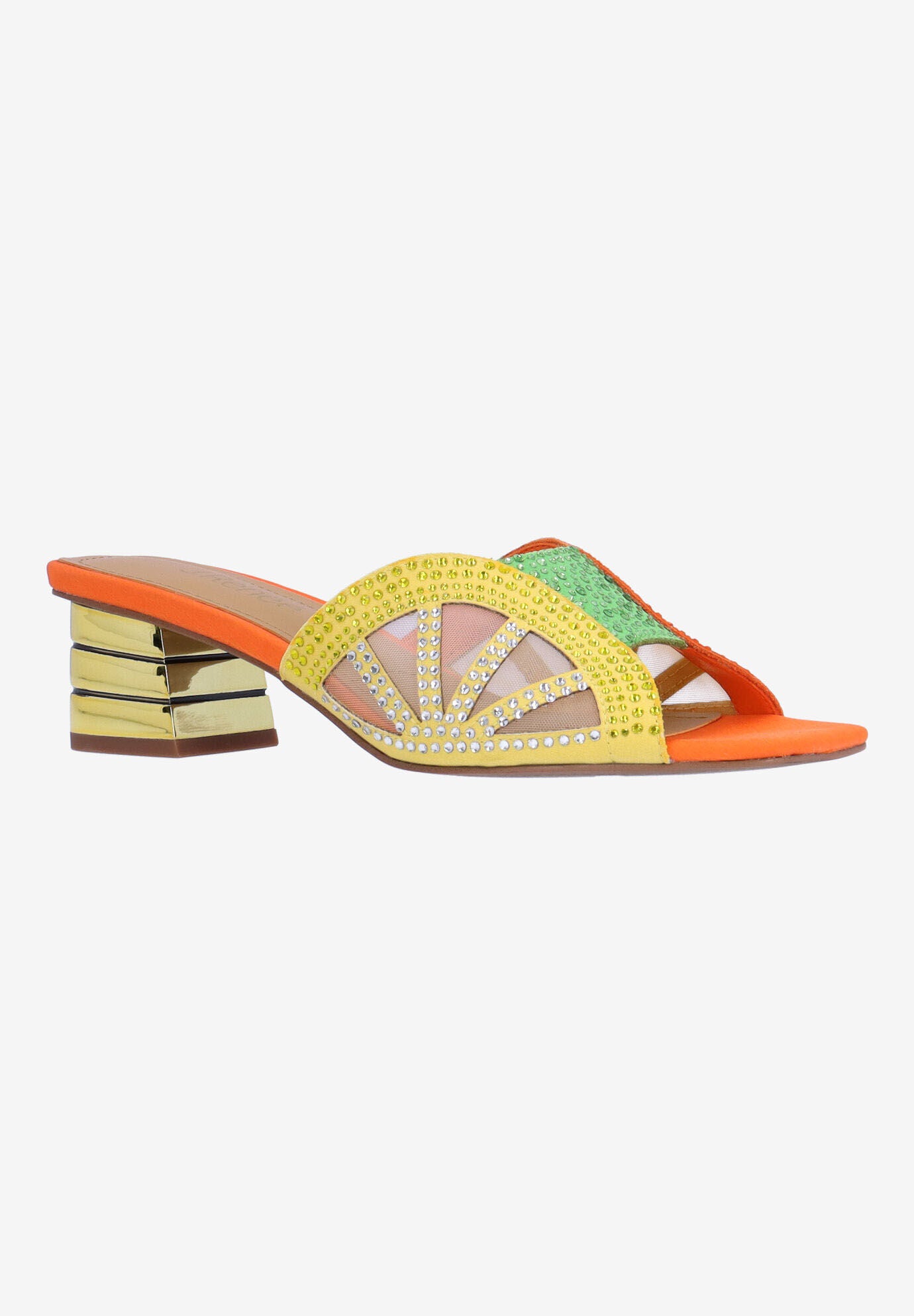 Lemon8 Sandal, LIME YELLOW ORANGE, hi-res image number 0