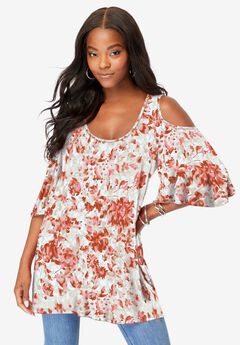 Cold Shoulder Ultra Drape Tunic
