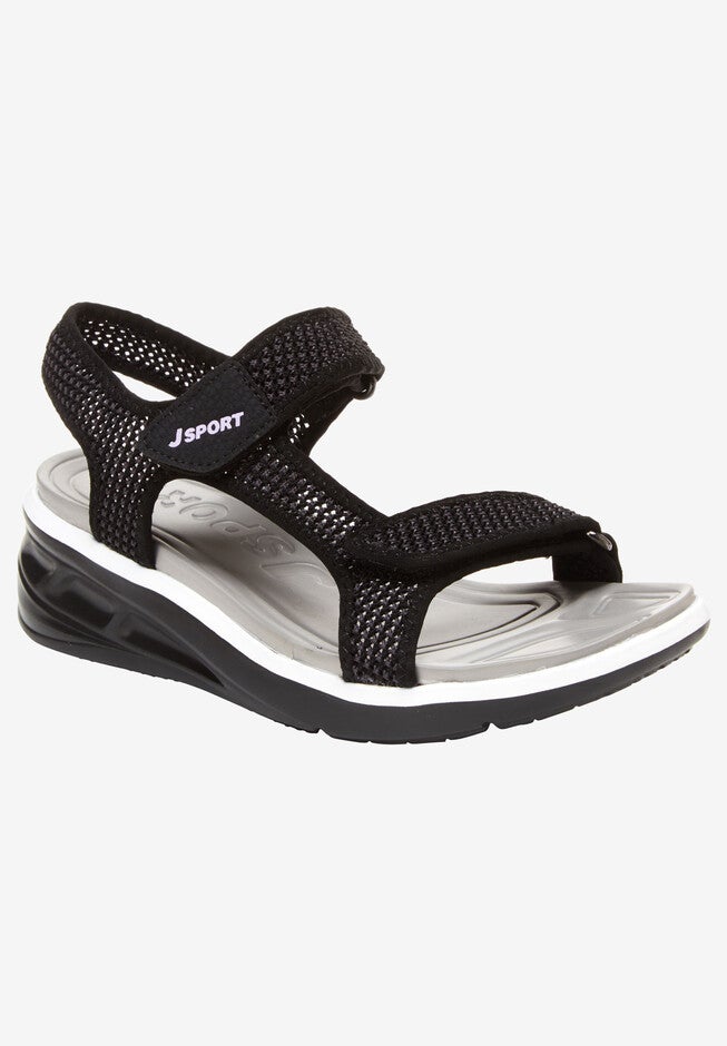 Nayak Sandal by JSPORT by Jambu® , BLACK KNIT, hi-res image number null