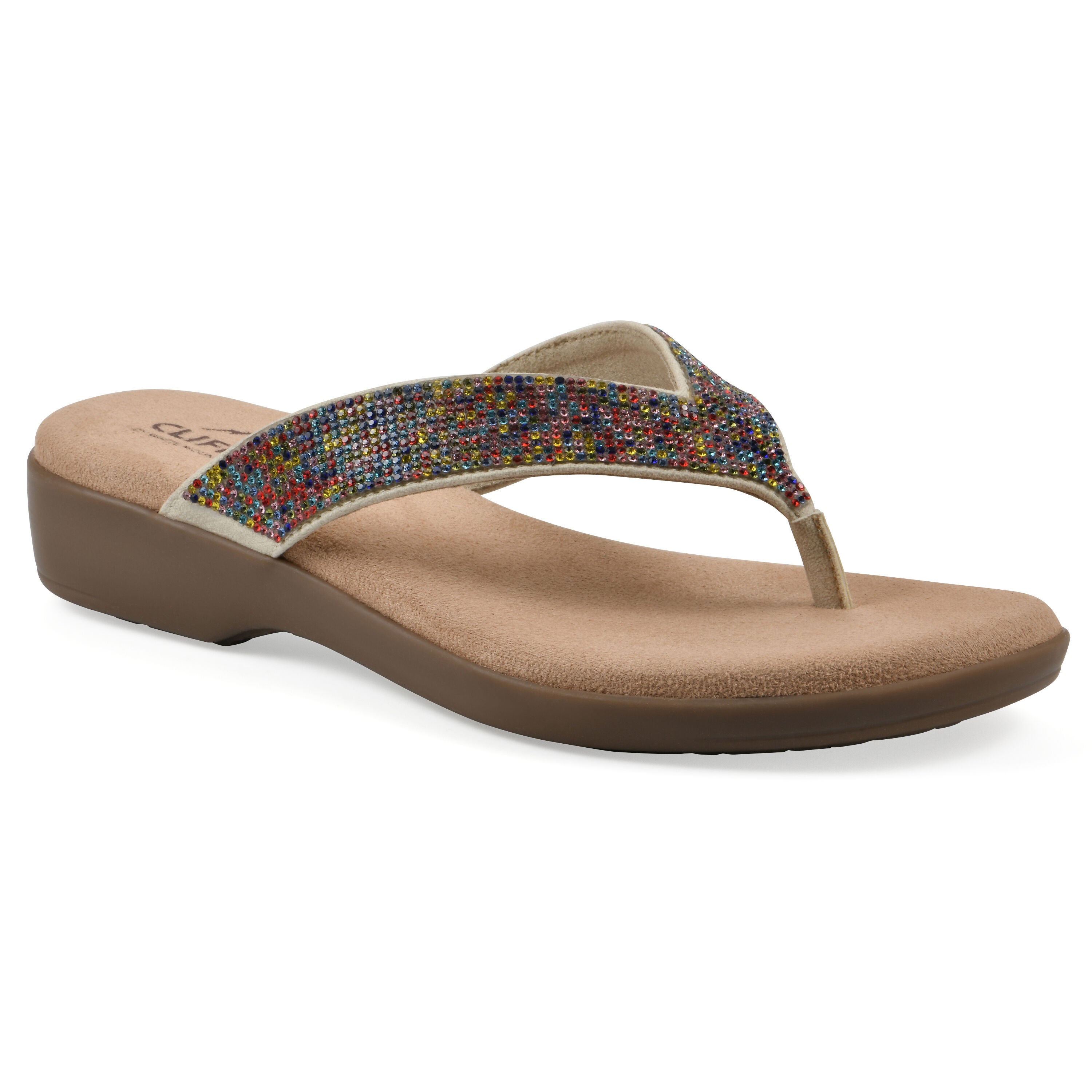 Becharm Thong Sandal, MULTI FABRIC, hi-res image number 0