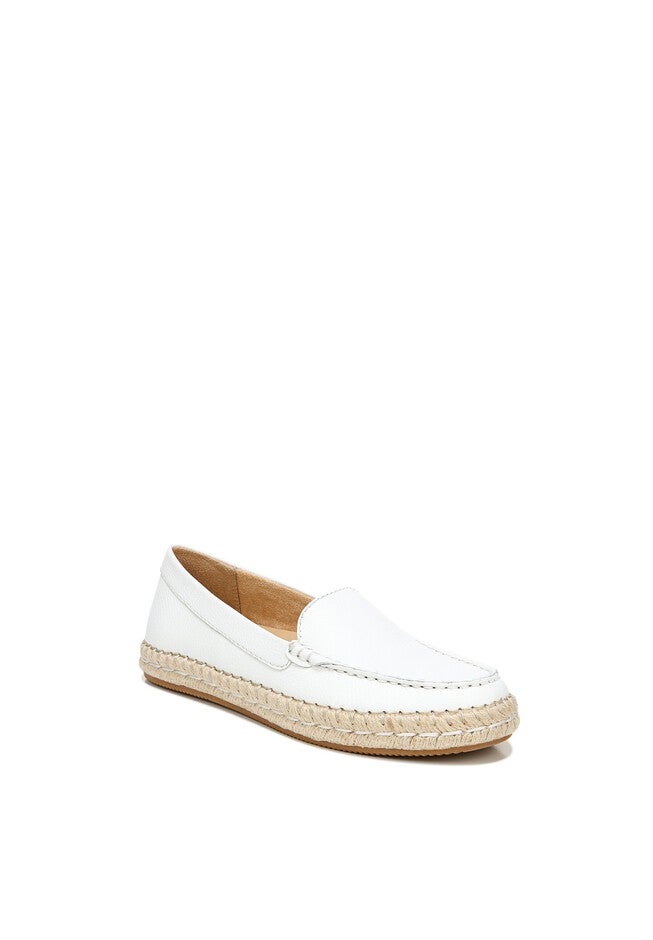 Alexa Flat Espadrille , WHITE LEATHER, hi-res image number null