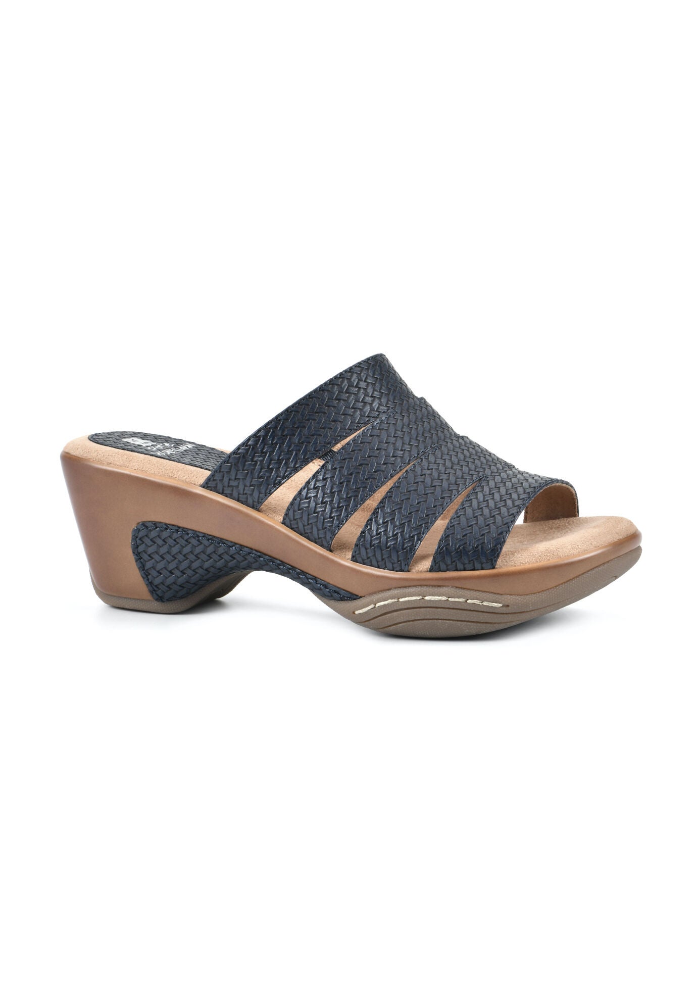 White Mountain Valora Mule Sandal, NAVY WOVEN, hi-res image number 0