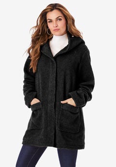 Mid Weight Hooded Teddy Coat