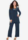 Embroidered Ultrasmooth® Set, NAVY EMBROIDERED SWIRL, hi-res image number null