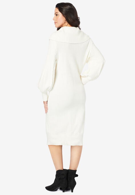 Turtleneck Sweater Dress, , on-hover image number null