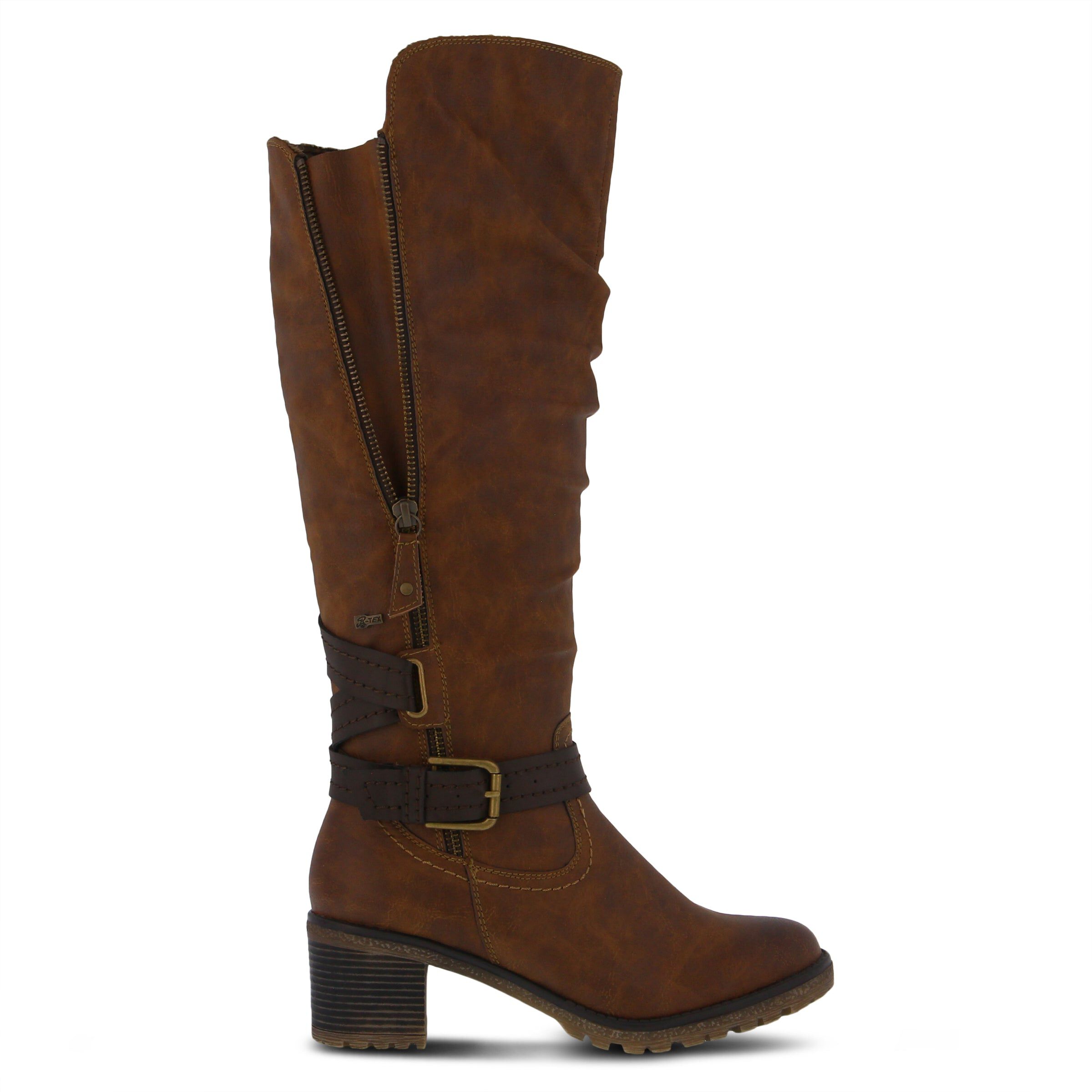 Gemisola Tall Boots, BROWN, alternate image number 4