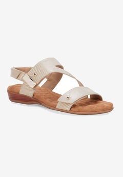 Beige Slingback Sandals