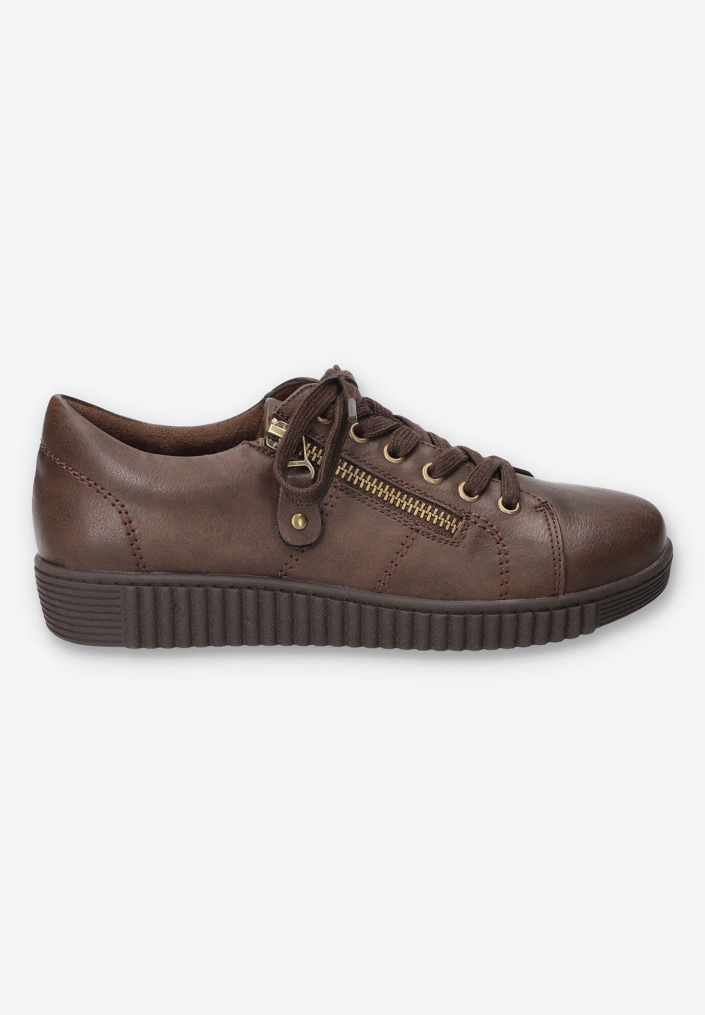 Novie Platform Sneaker, BROWN, alternate image number 2
