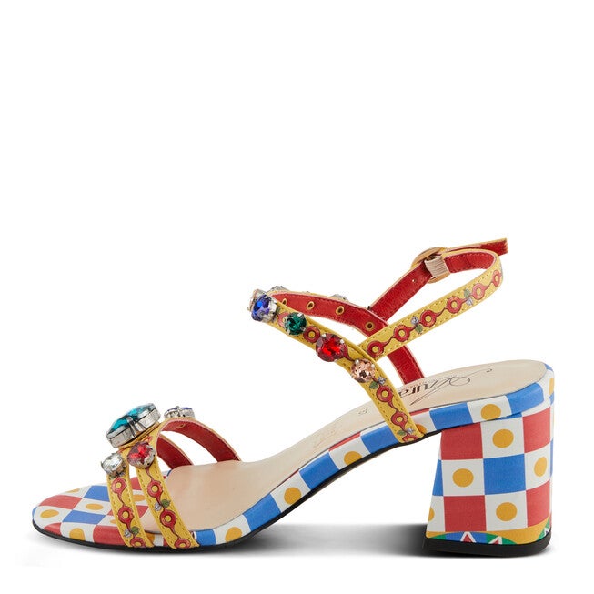 Fabfash Sandal, YELLOW MULTI, alternate image number null