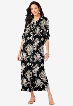 Collared Button Front Dress