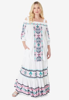 Off-The-Shoulder Embroidered Top