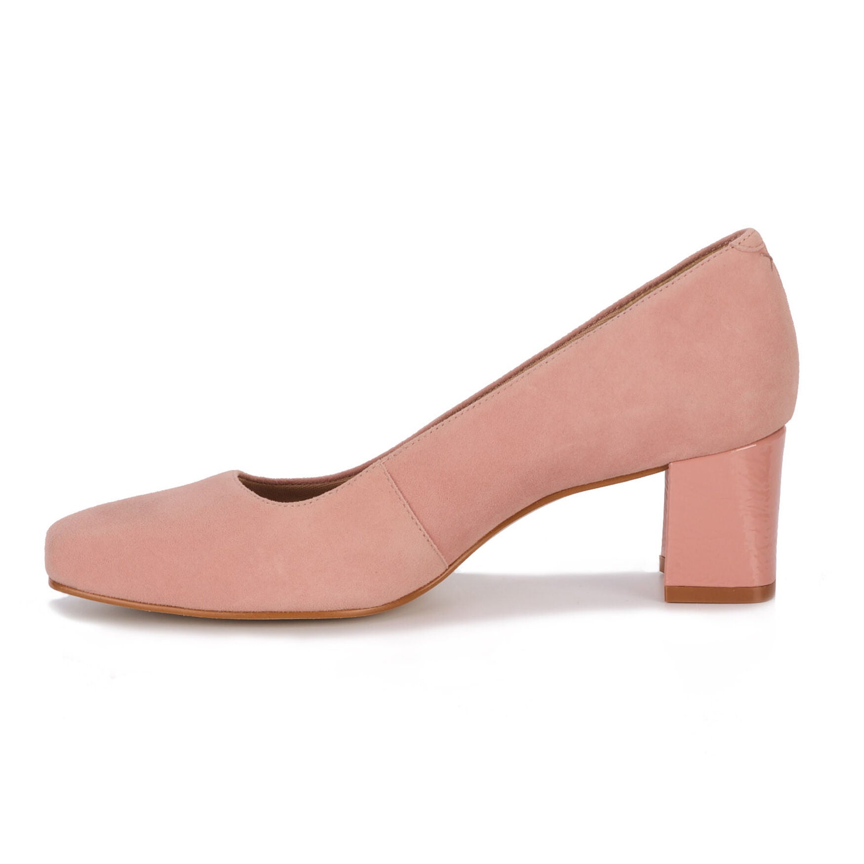 Meredith Square Toe Suede Pump, ROSEWOOD KID SUEDE, alternate image number 3