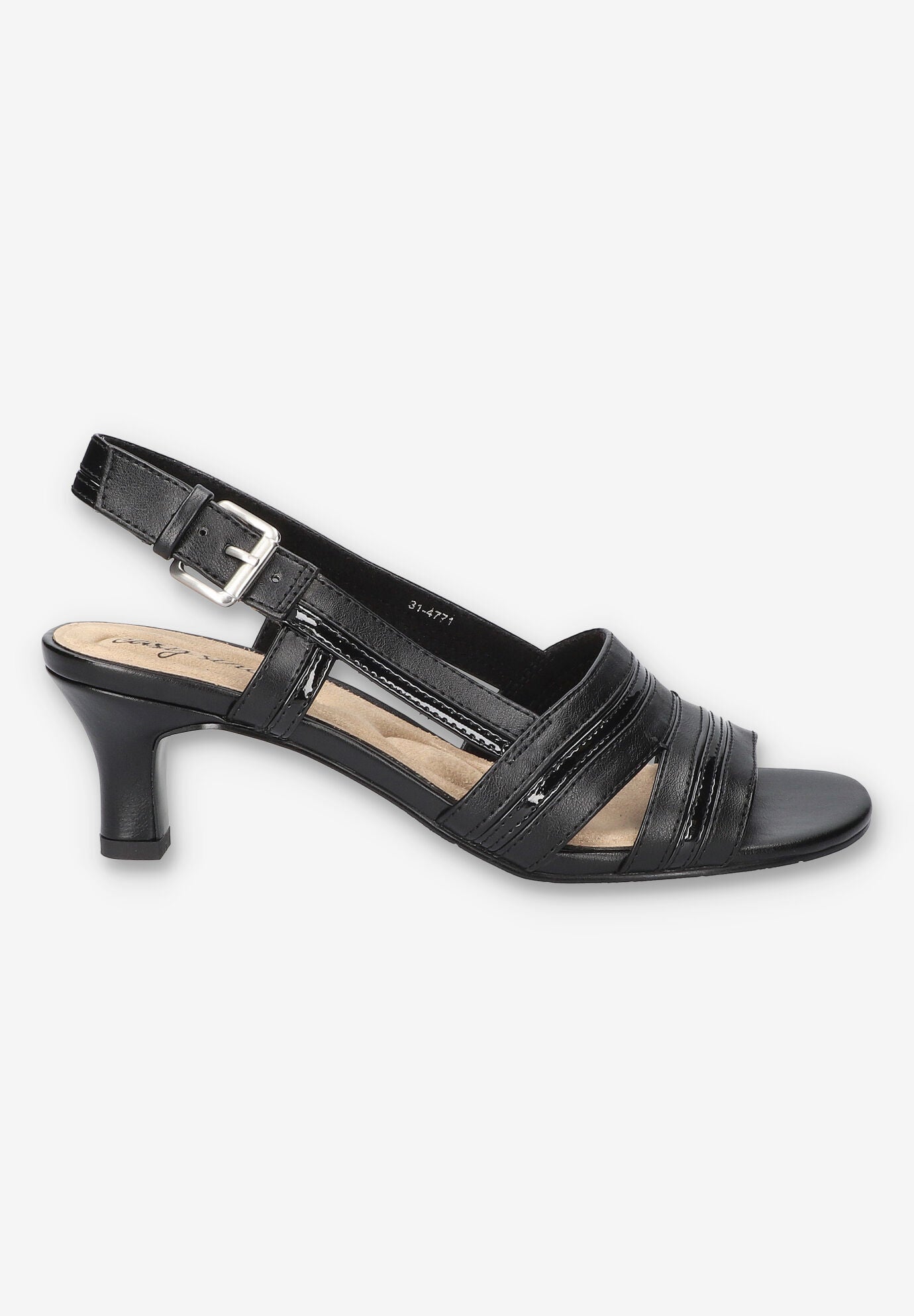 Meghan Slingback Heeled Sandal, BLACK, alternate image number 2