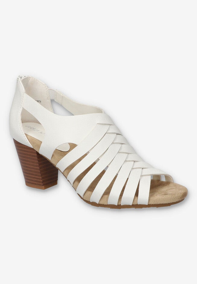 Vanni Block Heel Sandal, WHITE, hi-res image number 0