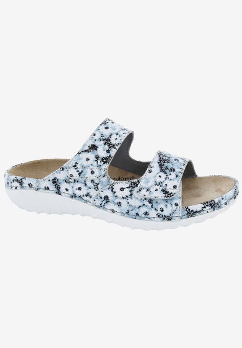Cruize Footbed Sandal, BLUE FLORAL LEATHER, hi-res image number null