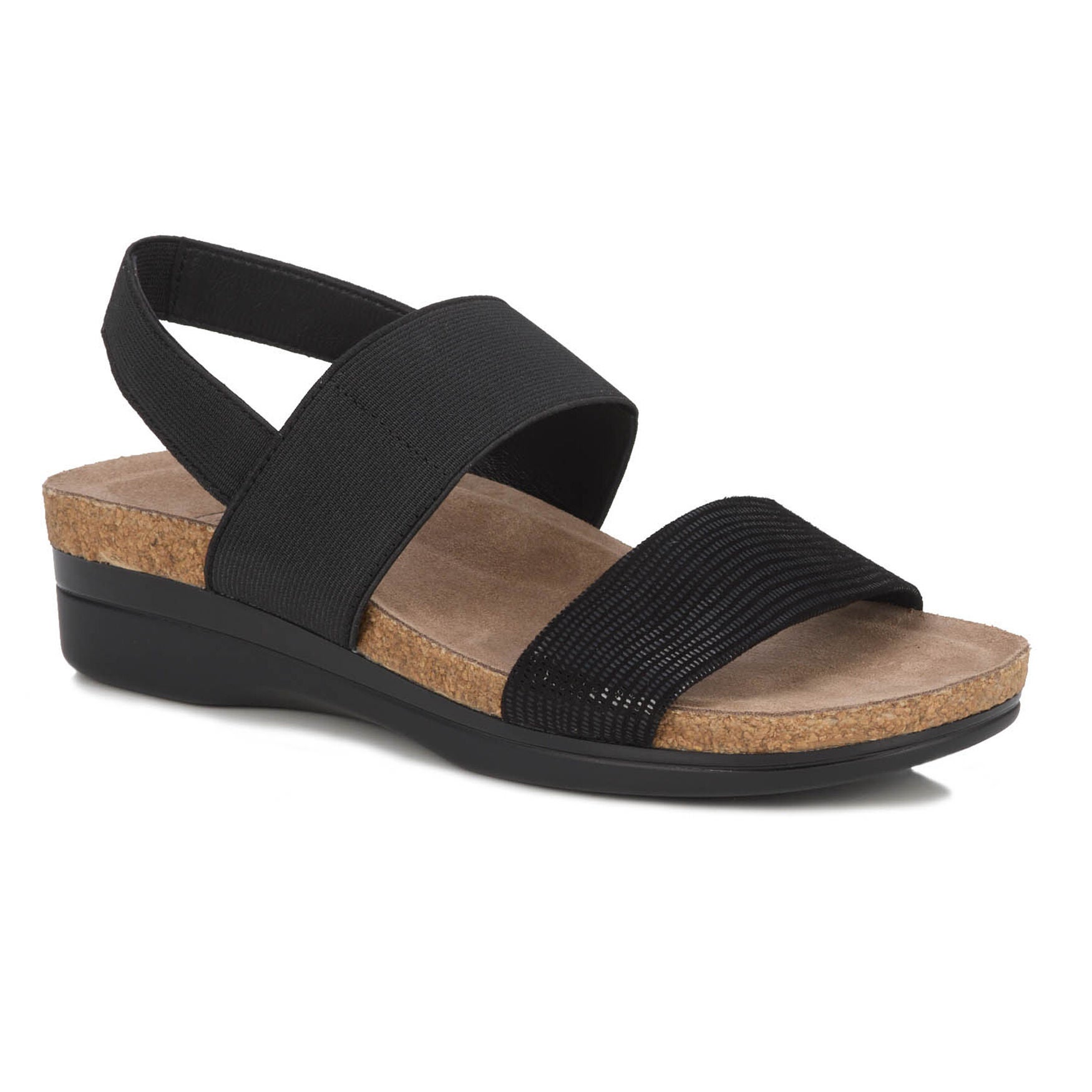 Maeve Stretch Strap Sandal, BLACK, hi-res image number 0