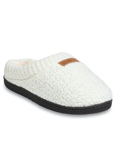Textured Knit Rib Cuff Clog Slipper Slippers
