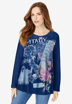 Travel Graphic Long Sleeve Tee