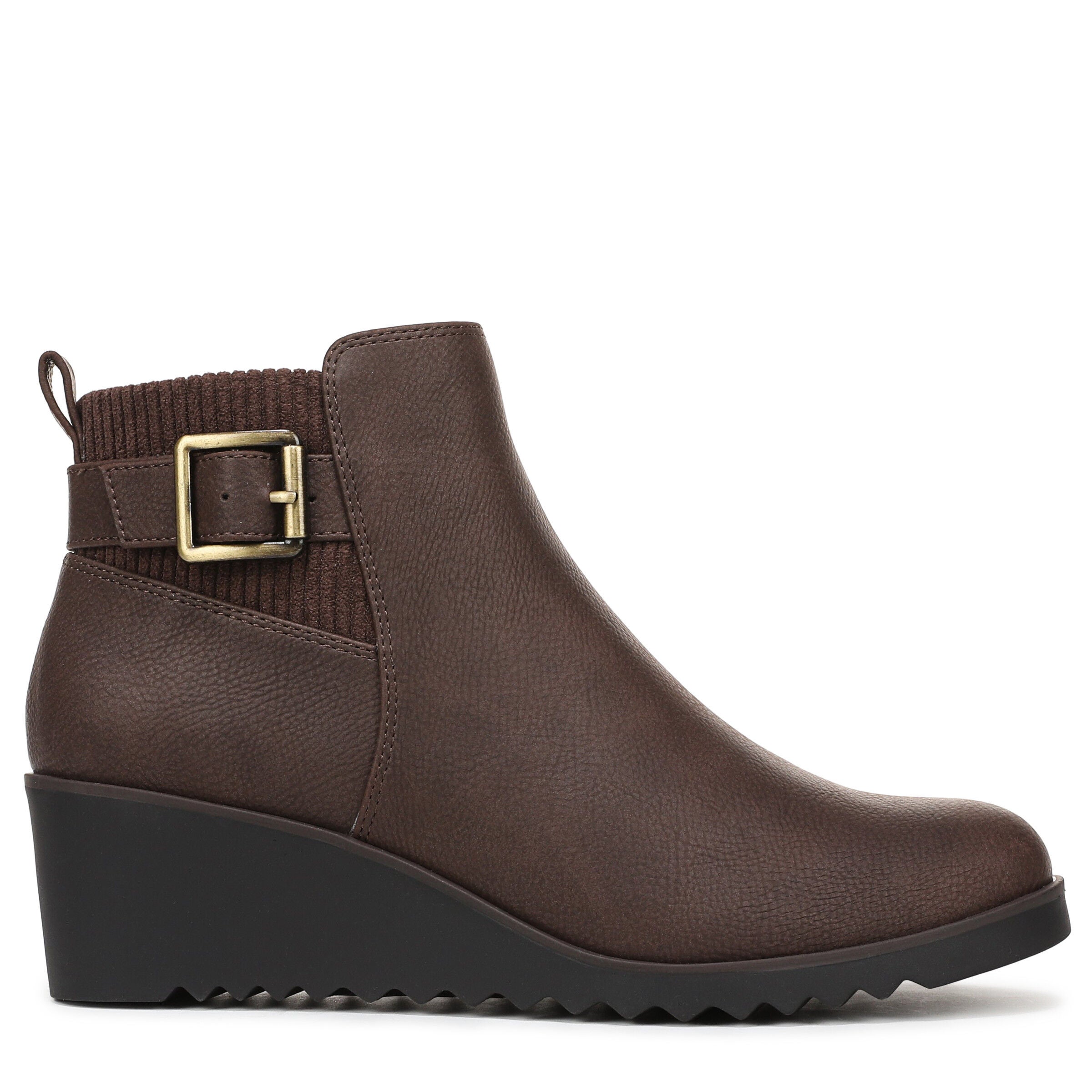 Zayne Ankle Bootie, DARK BROWN, alternate image number 3