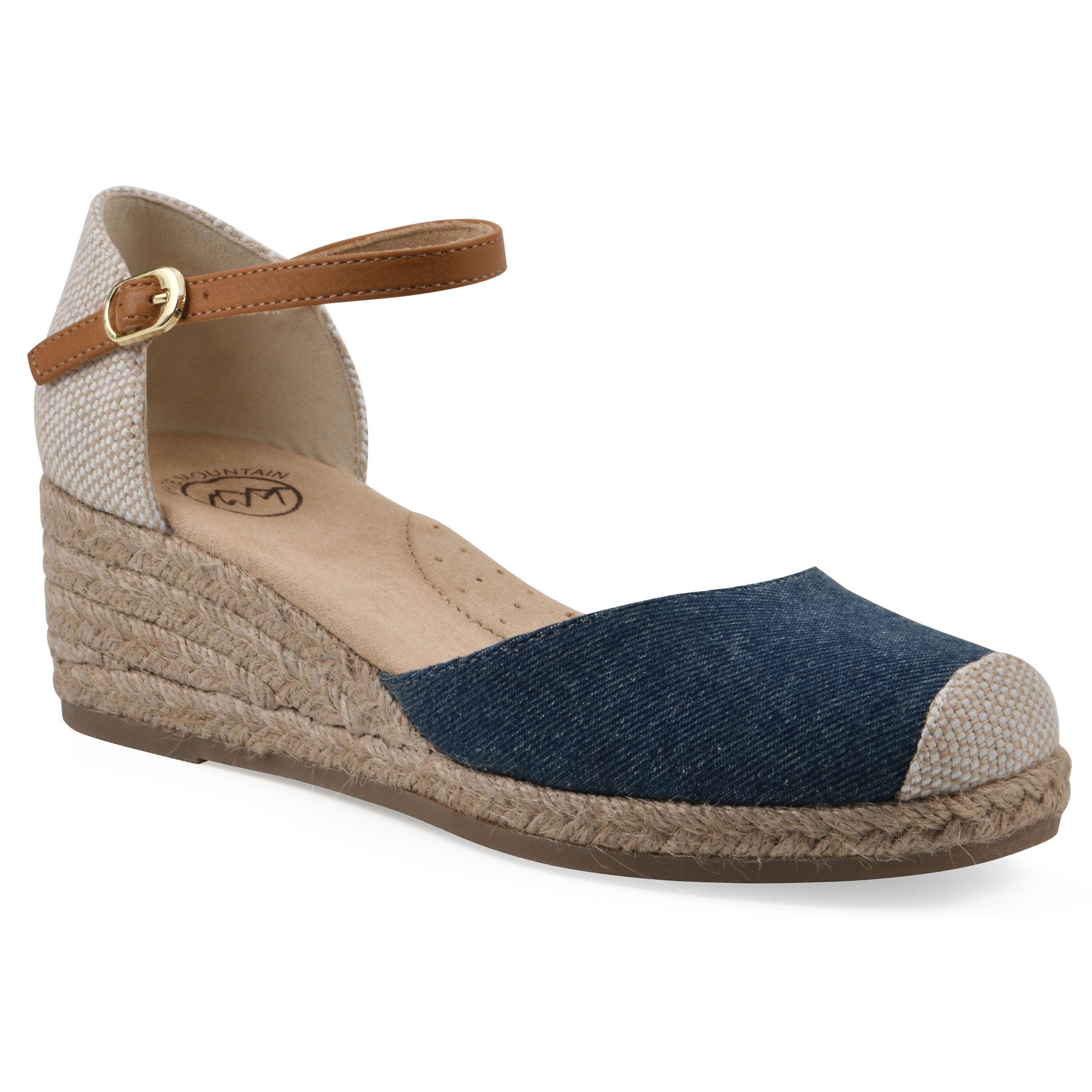 Maintain Espadrille Wedge, DARK DENIM FABRIC, hi-res image number 0