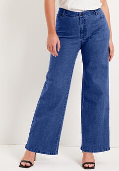 Plus Size Wide Leg Jeans