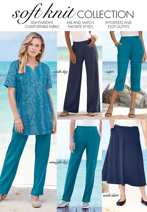 Soft Knit Capri Pant, , alternate image number null