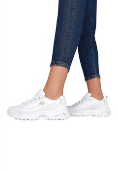 White Leather Platform Sneakers