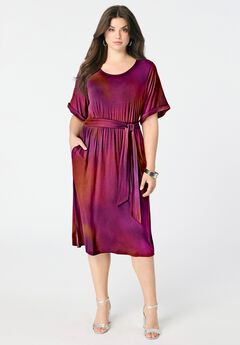 Dolman-Sleeve Dress