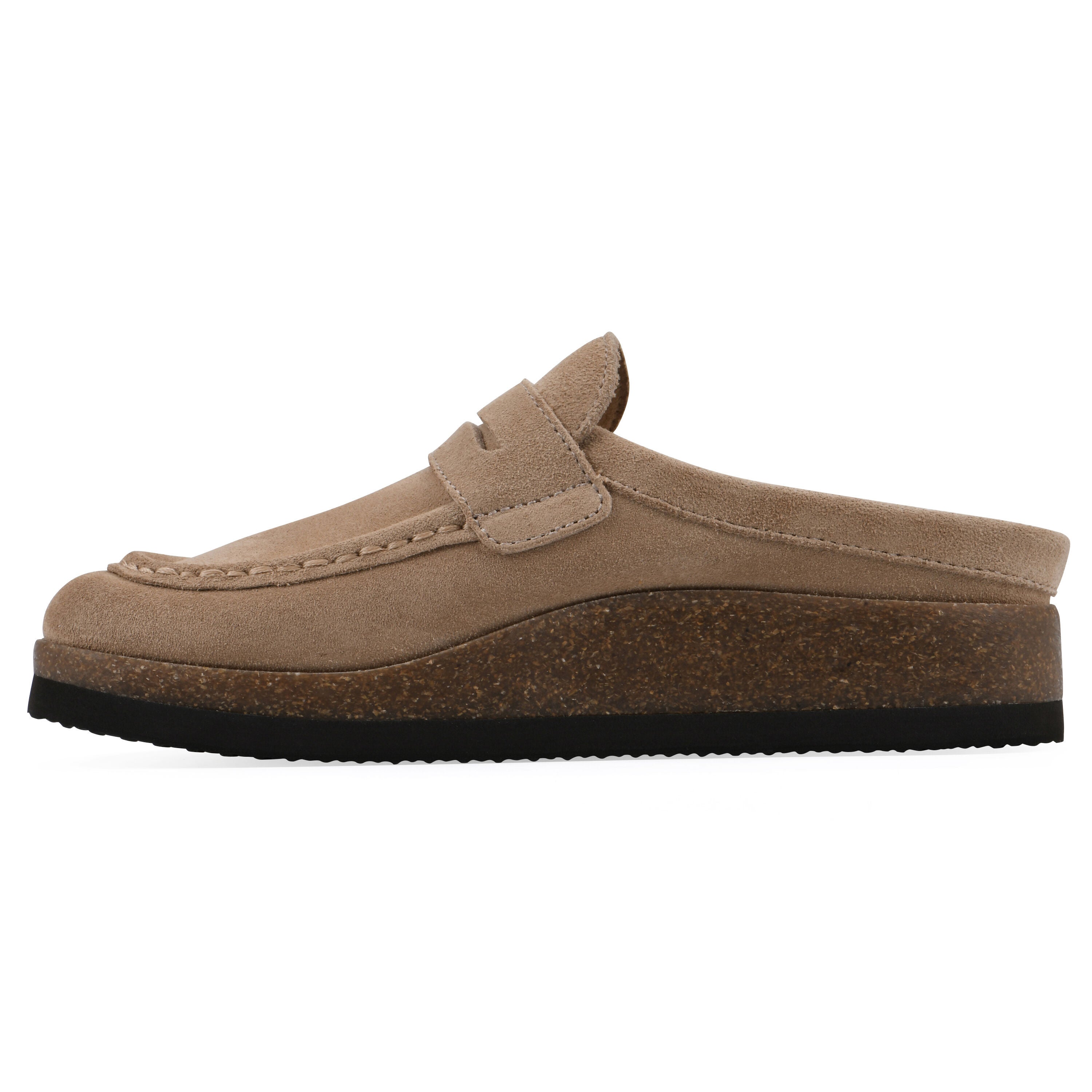 Brinlee Footbeds Clog, BEACH WOOD SUEDE, alternate image number 7