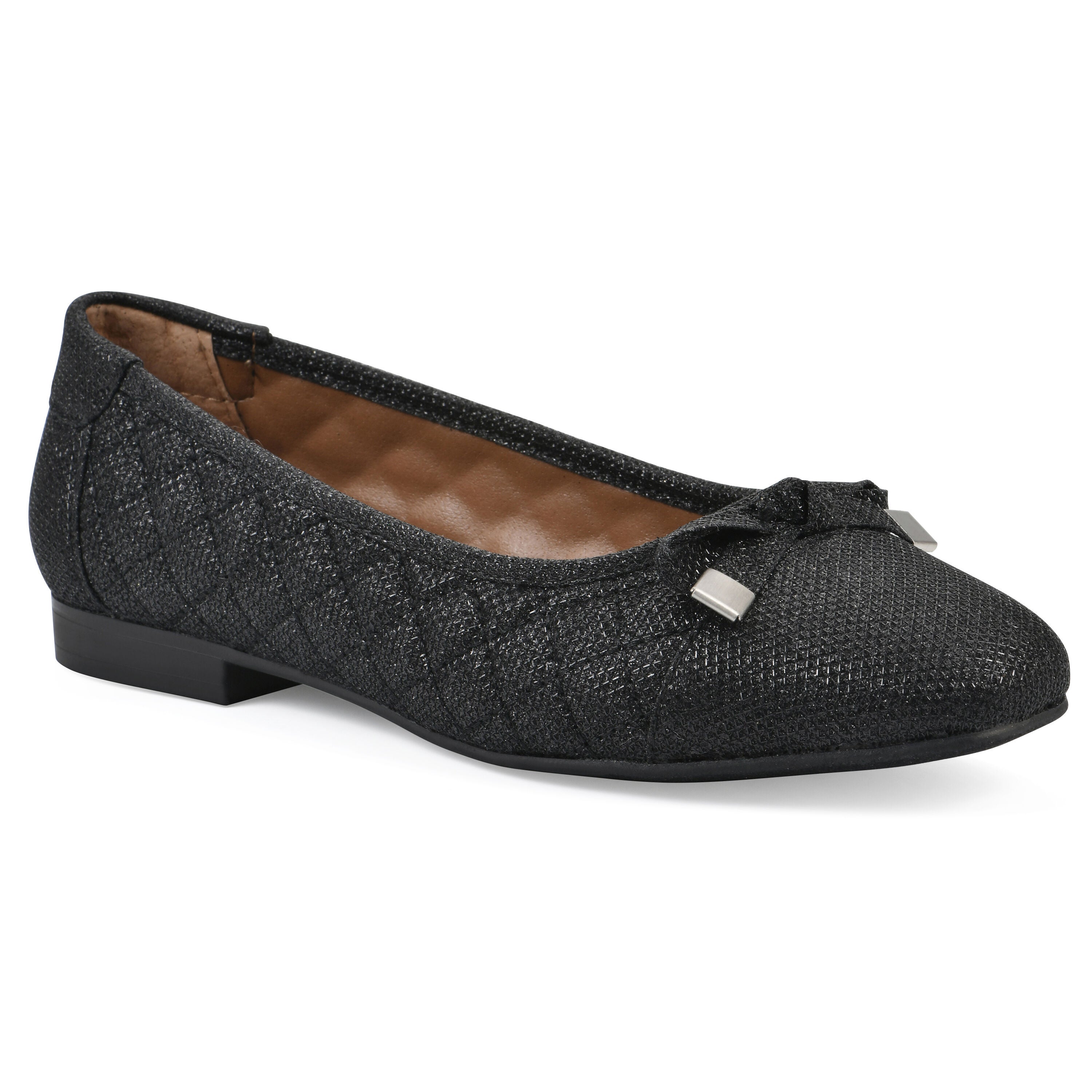 Bocah Ballet Flat, BLACK GLITTER, hi-res image number 0