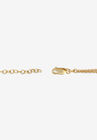 1.85 Cttw. Princess-Cut Cubic Zirconia Gold-Plated Silver Ankle Bracelet 11" Jewelry, , on-hover image number null