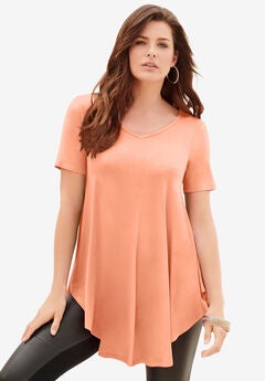 V Neck Swing Ultra Drape Tunic