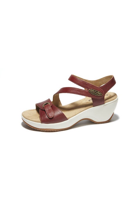 Cindy Ankle Strap Wedge Sandal, , alternate image number null