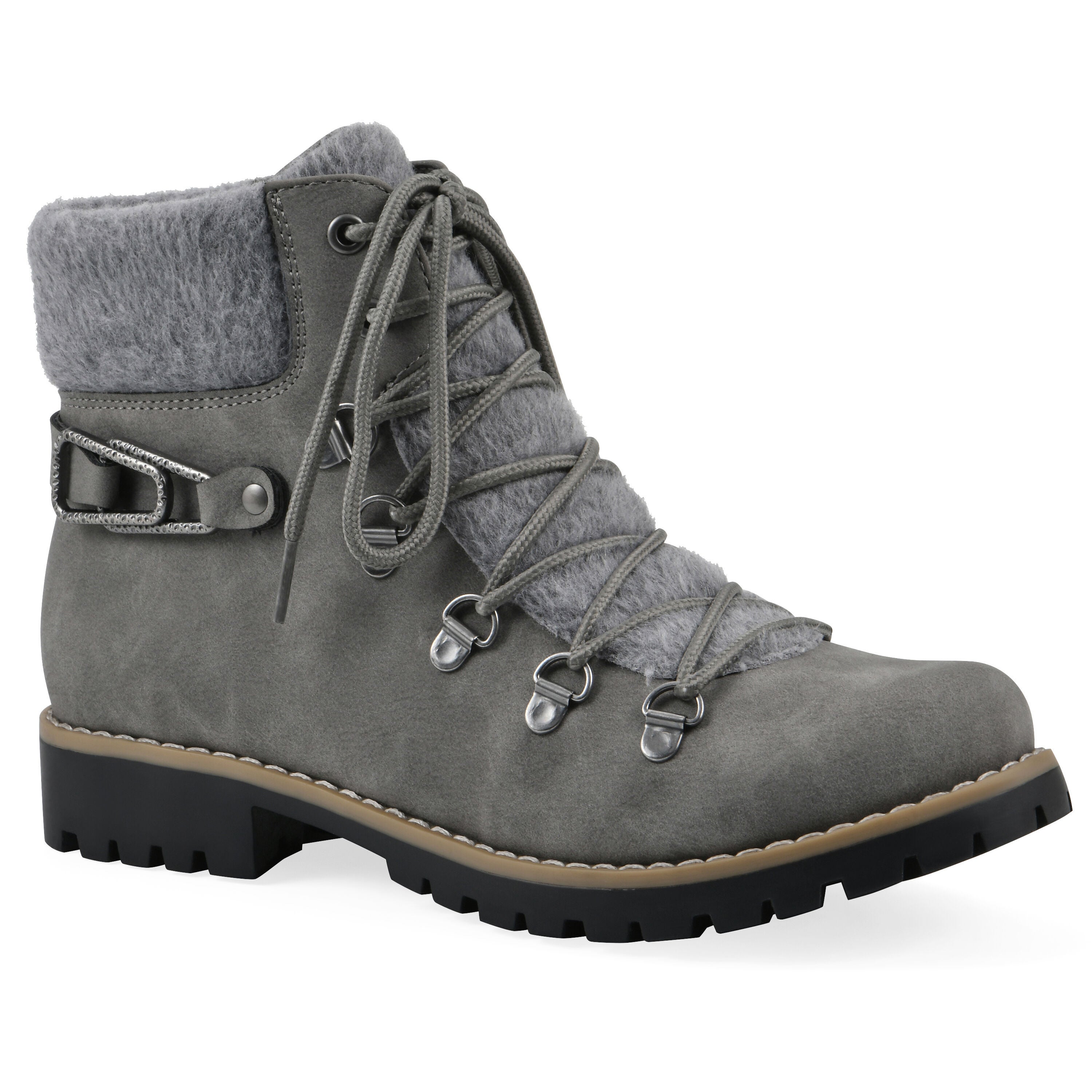 Pioneer Lace-Up Bootie, GREY NUBUCK, hi-res image number 0