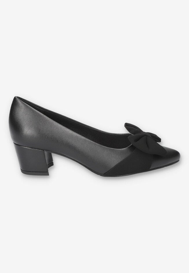 Alva Pointed Toe Pump, BLACK, alternate image number 2