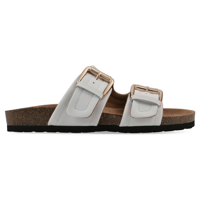 Griffon Footbeds Sandal, WHITE LEATHER, alternate image number 2