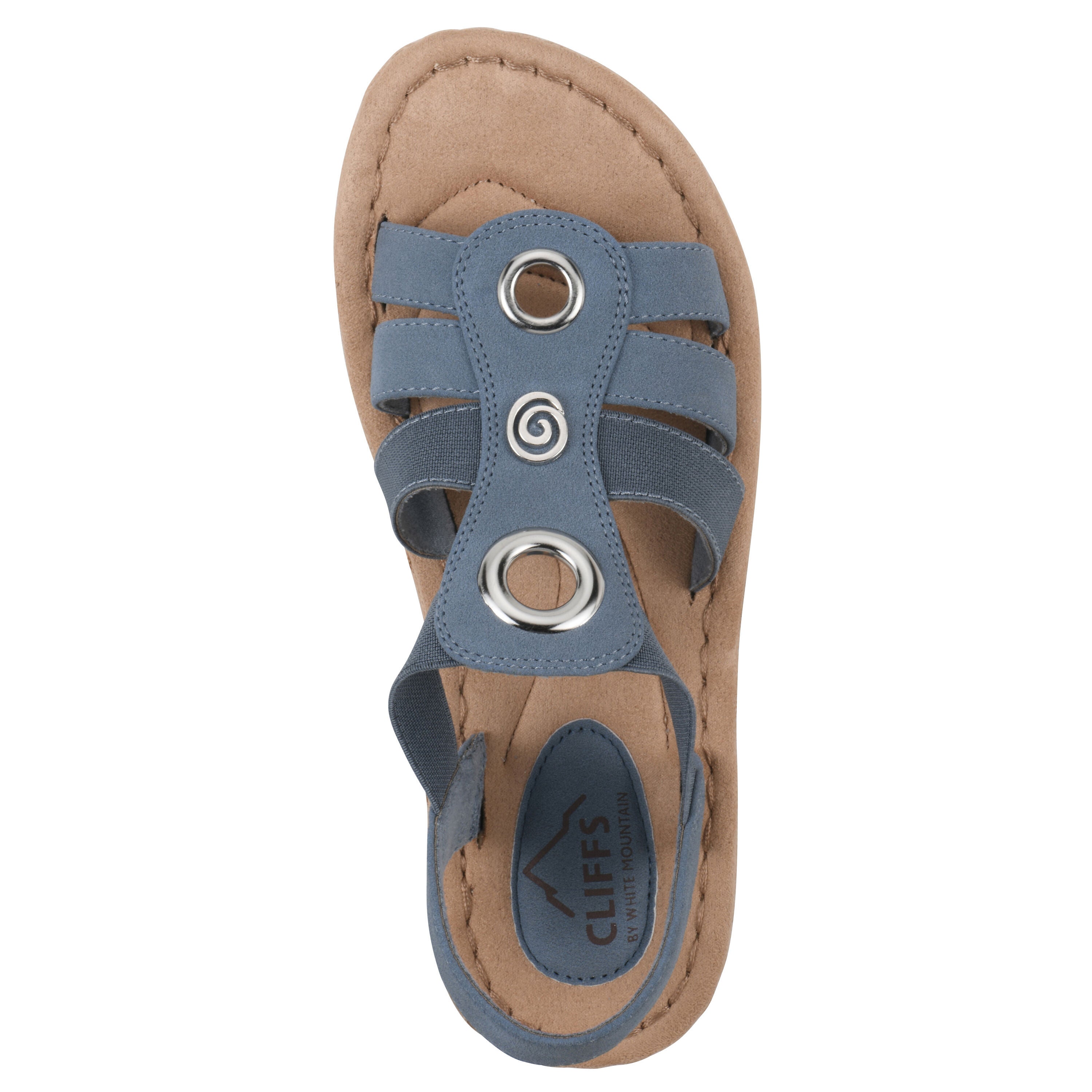 Casimir Mini Wedge Sandal, PERIWINKLE SMOOTH, alternate image number 4