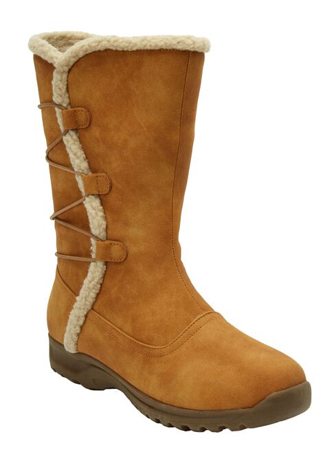 sawyer zip front boot leather