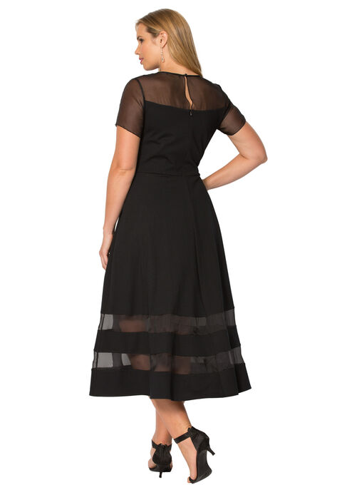 Organza Trim Dress, , on-hover image number null