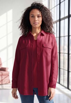 Plus Size Button Down Plaid Shirts