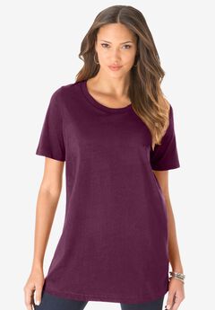 Plus Size Crew Neck Tees