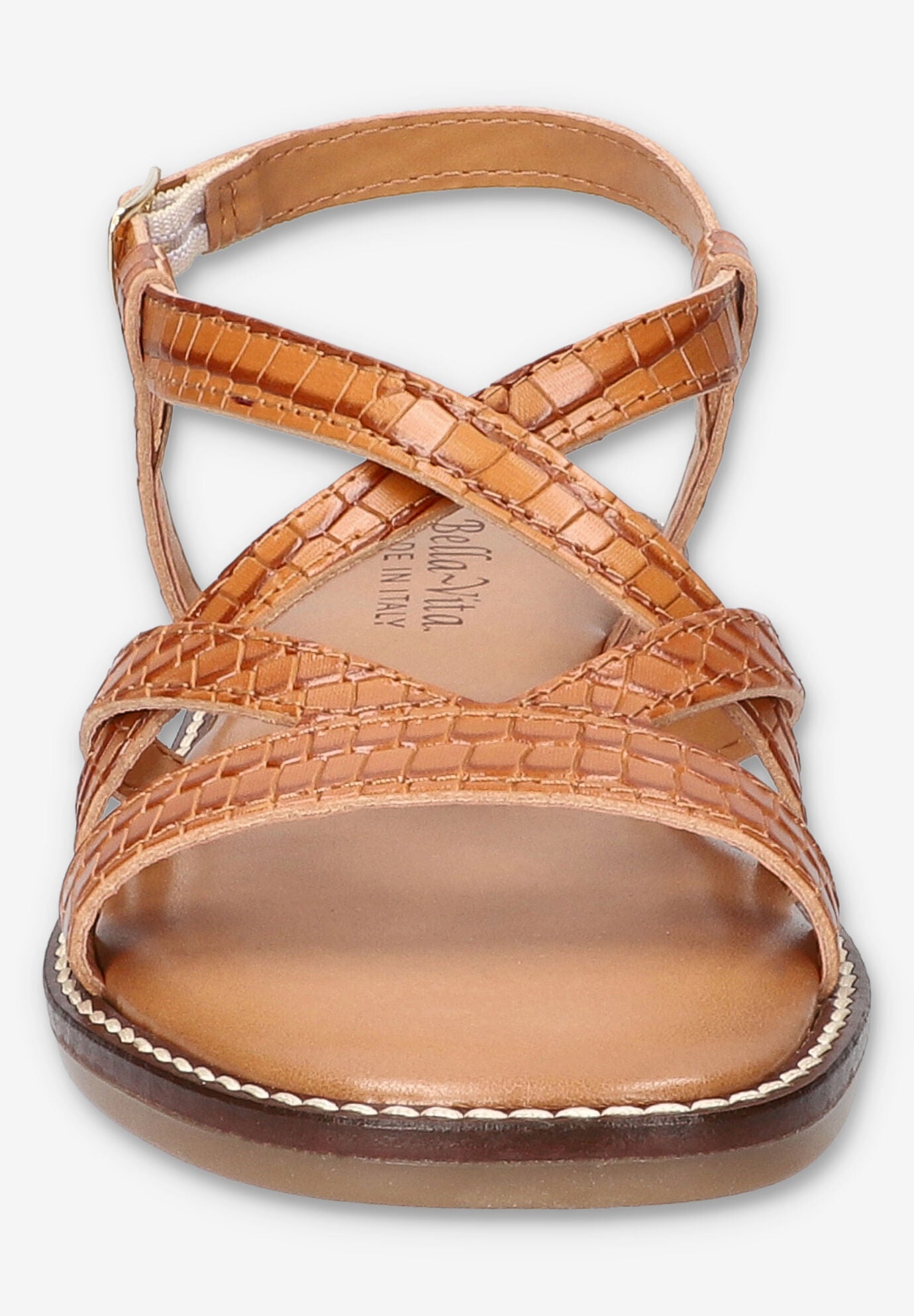 Tya-Italy Flat Sandal, NATURAL LEATHER, on-hover image number 1