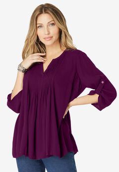 Tara Crinkle Crepe Big Shirt