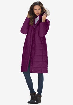 Mid Length Quilted Puffer Jacket
