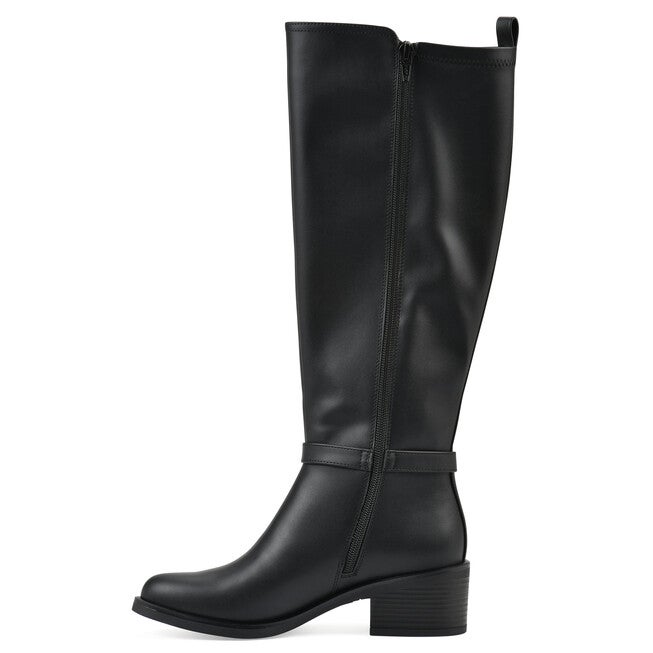 Custard Tall Shaft Riding Boot, BLACK SMOOTH, alternate image number 3