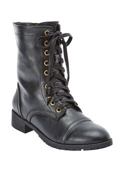Black Leather Booties