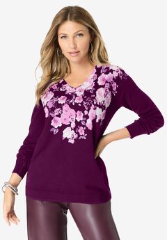 Printed Crewneck Sweater