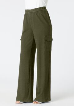 Wide Leg Cargo Knit Jean