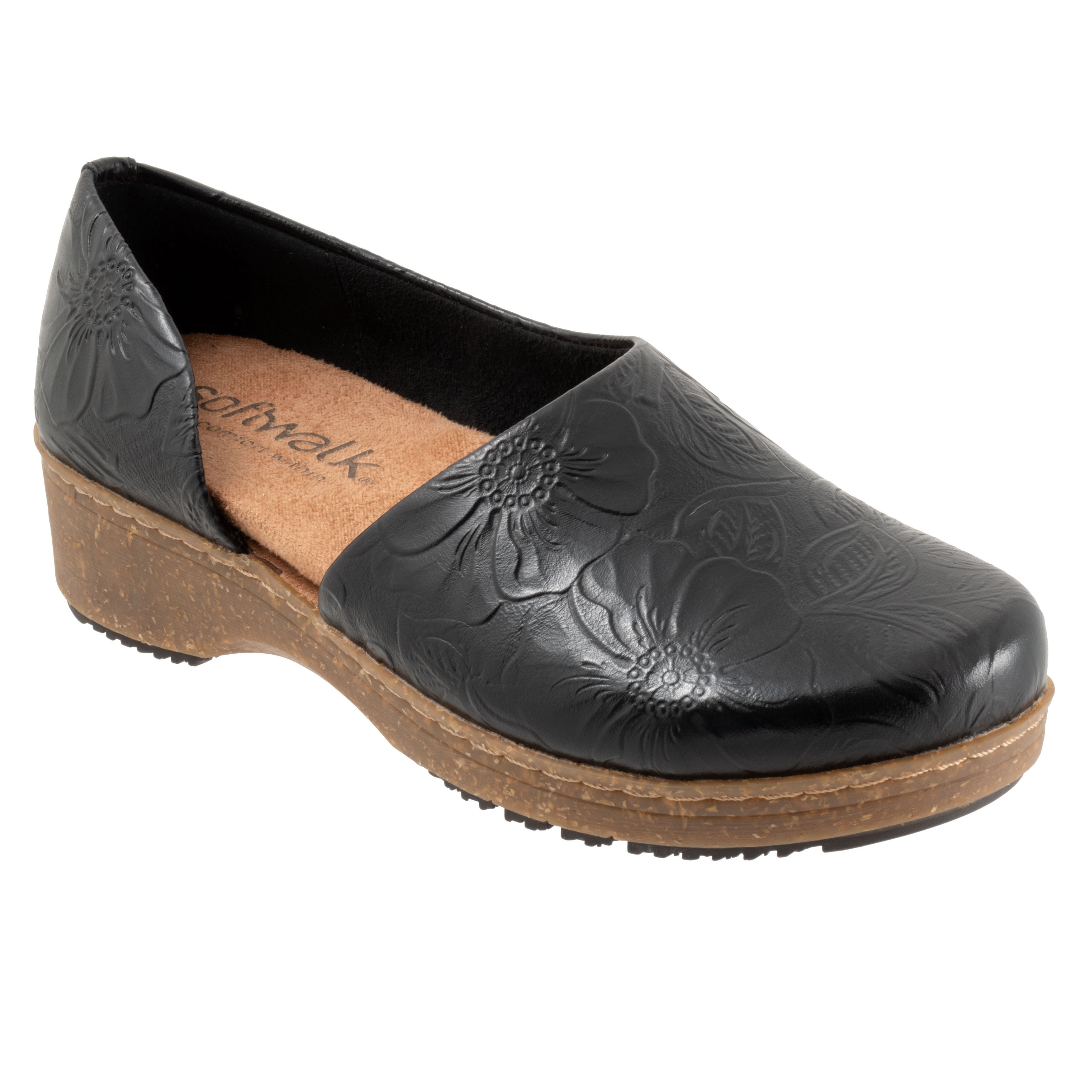 Addie Clog, DARK BLACK FLORAL, hi-res image number 0