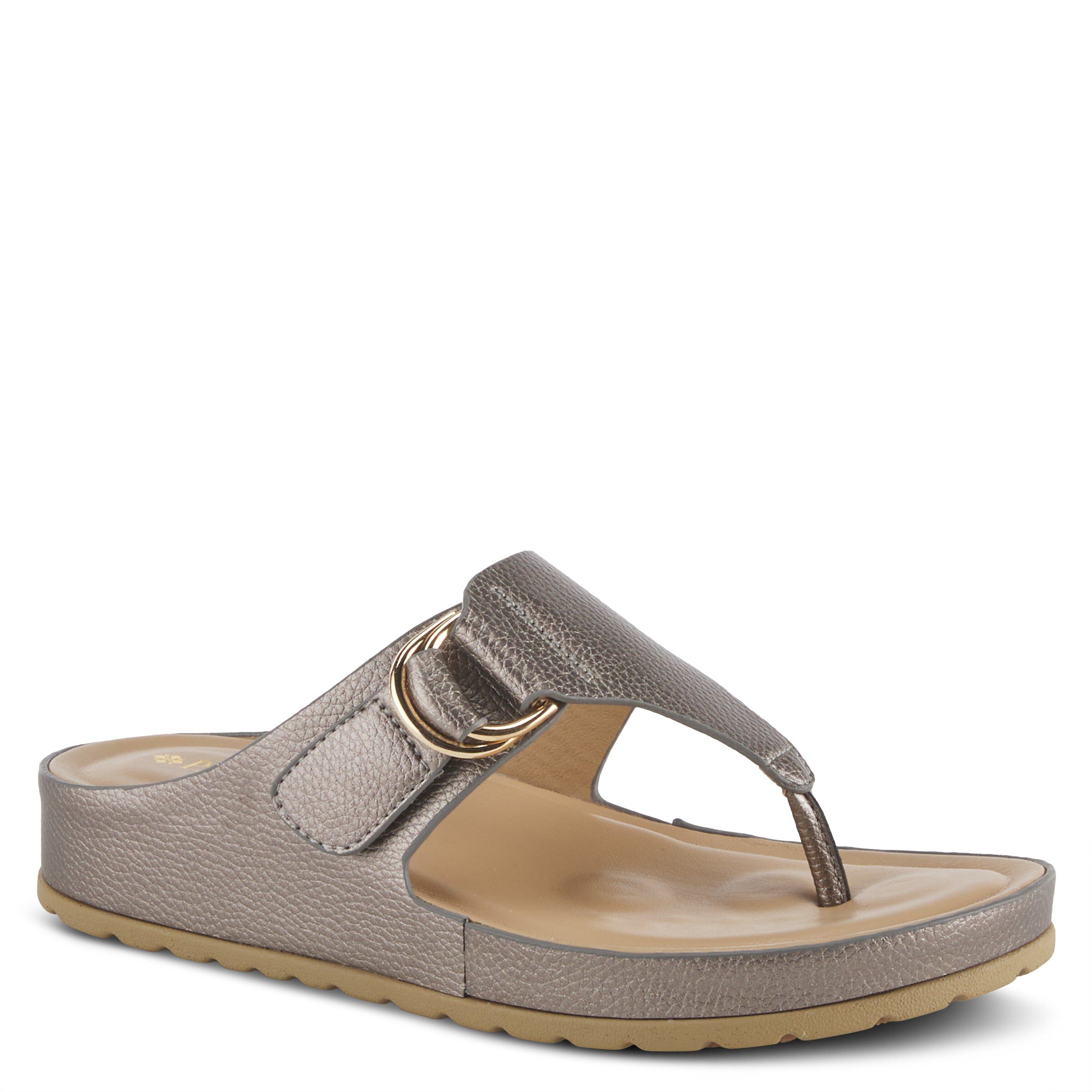 Rozeta Thong Sandal, PEWTER, hi-res image number 0